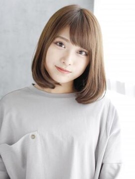 ナル 白山神社参道通り店(nalu) 厚め前髪のワンカールボブスタイル