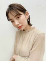 クオリア(QUOLIA) シースルーバングでお洒落感◎タイトめボブ