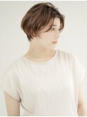 Aバング/クリアグレージュ/ナチュラルハイライト【新宿/西新宿】
