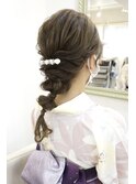 浴衣 編みおろし　ヘアセット