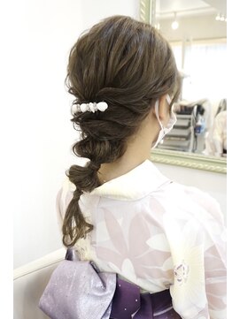 ヘアアンドメイクジップ恵比寿 (Hair＆Make ZIP) 浴衣 編みおろし　ヘアセット
