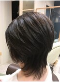 仙台D　ネオウルフ×ショートレイヤー×ひし形ナチュラルカット