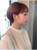 絶壁解消　骨格矯正　丸みショート　エヌドットカラー