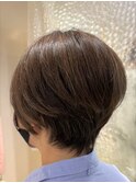 40代50代大人かわいいヘア透明感ショート　シアベージュ[草加駅]