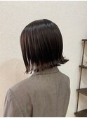 20代30代☆大人可愛いぱつっとボブカット×黒髪