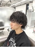 マッシュウルフ 波巻きパーマ