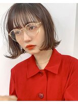 サンドシーン(sand scene)&nbsp;20代30代40代丸みショートボブマッシュ前下がりレイヤー