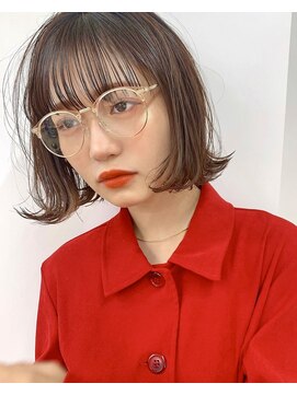サンドシーン(sand scene) 20代30代40代丸みショートボブマッシュ前下がりレイヤー