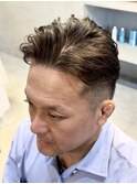 毛流れビジパーマ