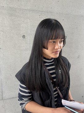 アチーブ ヘア デザイン(achieve hair design) 大人可愛い姫カットスタイル♪アッシュブラック