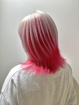 ムク(MUK) ホワイト&ピンク