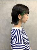 インナーカラー×ボブ
