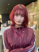 ゼスト 吉祥寺店(ZEST)&nbsp;強めレッドカラー 顔周りレイヤー/吉祥寺石川ひな