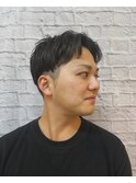 ビジネスショート×センターパート【新宿/理容室/バーバー】