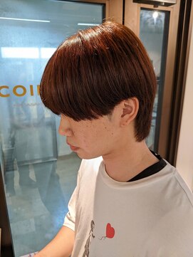 コワファーストナガサキシャンプーボーイ(COIFF1RST NAGASAKI SHAMPOO BOY) ラウンドマッシュ×ニュアンスストレートパーマ