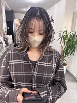 キング(K!ng) 縮毛矯正髪質改善ハイライトレイヤーカット楠葉美容室エクステ