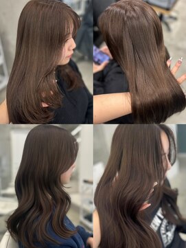 アイシー 表参道(ICY) 【トレンド愛されワンホンヘア/韓国ヘア】くすみベージュ