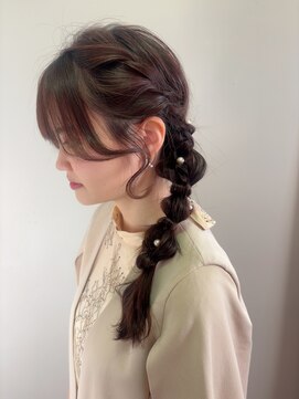 ヘアーショップ オズ(hair shop oz) サイド編みおろし