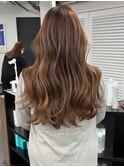 黒髪　ボブルフ　ネビージュ　小顔　ワンレン　スペインカール
