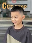 キッズカットフェード刈り上げ男の子髪型