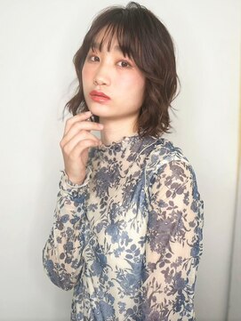 カバーヘア ブリス 川口(COVER HAIR bliss) 大人可愛いふんわりカール前下がりボブディp1川口20代30代40代