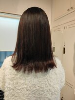 エスク オブ ヘアー(SQ of hair)&nbsp;ミディアム　顔周りレイヤー　ココアベージュ