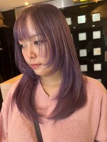 ヘアメイク フォックス 錦店(hair make FOX)&nbsp;透明感/パープルアッシュ/ハッシュカット/顔まわりカット