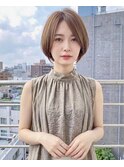札幌大人ミニマル前下がりボブ