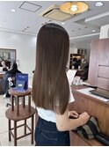 髪質改善ストレート×顔周りカット