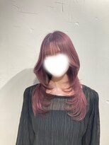 サラ(sara)&nbsp;ハッシュカット×ピンクアッシュ