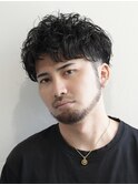 メンズショート　メンズパーマ　ツーブロック　men's　高松