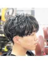 ふかみ理容院 王道マッシュ×ツイストスパイラル×ホワイトメッシュ
