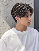 ネオリーブ モカ 川崎チネチッタ店(Neolive mocca)&nbsp;センターパート×コントラストハイライト
