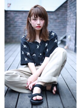 マイティ バイ エイチ(mighty by H) 【mighty】ジグザグバング×伸ばしかけミディ