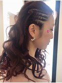 コーンロウ風アレンジ