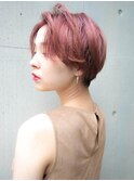 バイオレットピンクでお洒落ショート