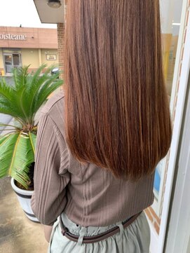 ヘアメイク リーフ 茂原店(HAIRMAKE Leaf) ハイライト×ストレート