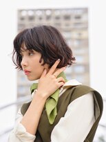 ●大人かわいい小顔ひし形ショートボブ20代30代40代