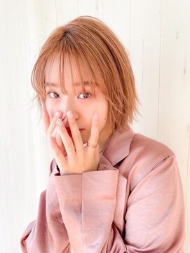 ラシク(racic) 【racic】ショートボブ×ミルクティーカラー 20代/30代/40代