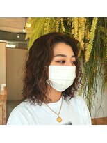 アクセヘアー 町田(acce hair)&nbsp;ブリーチ毛のウェーブパーマ