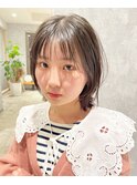 伸ばしかけショートボブ
