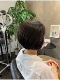 シンプルなボブスタイル[おすすめはイルミナカラー/オージュア]