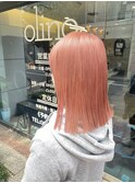 淡いピンクは　＊salmon pink＊