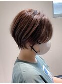 【前髪長め丸みショート】武蔵新城 白髪ぼかし ハイライト