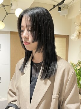 クーナバイトマト 横浜(Cuna by TOMTO) 【YUYA】姫カット_ナチュラルブラック_大人モード_横浜姫カット