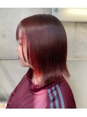 【切りっぱなしボブ/エアリーロング/美髪/ピンクブラウン/渋谷】