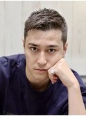 メンズベリーショート刈り上げワイルドアップバング