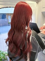 ラレイ ハラジュク(Lalei harajuku)&nbsp;【白石】ブリーチなしカラーチェリーレッド赤髪暖色原宿