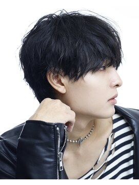 リップス 表参道店(LIPPS) 韓国マッシュニュアンスパーマ緩めスパイラルダークアッシュ