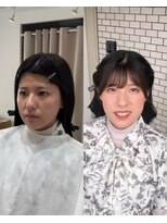 ヘアメイク　フルメイク　綺麗め　上品